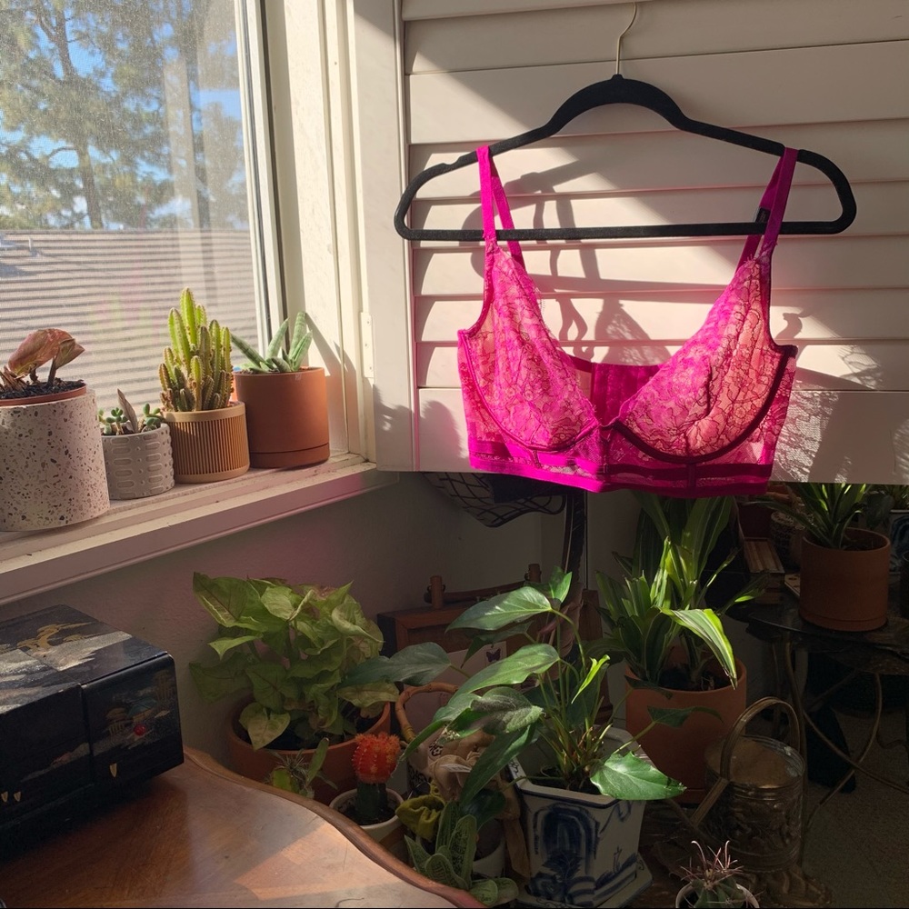 vs unlined balconette lace bustier bra